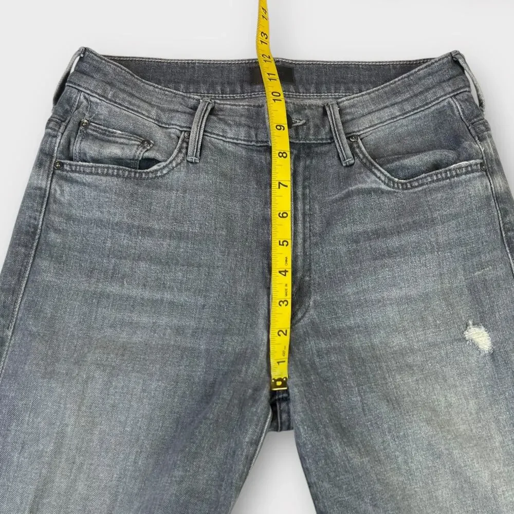 MOTHER The Insider Crop Step Fray in Ace of Spades Size 27 - Picture 10 of 10